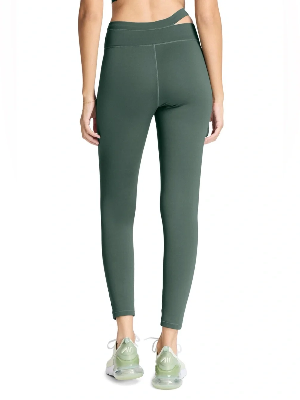 Carbon38/BANDIER | Aria One Shoulder Bra & Asymmetric Leggings Set | Small